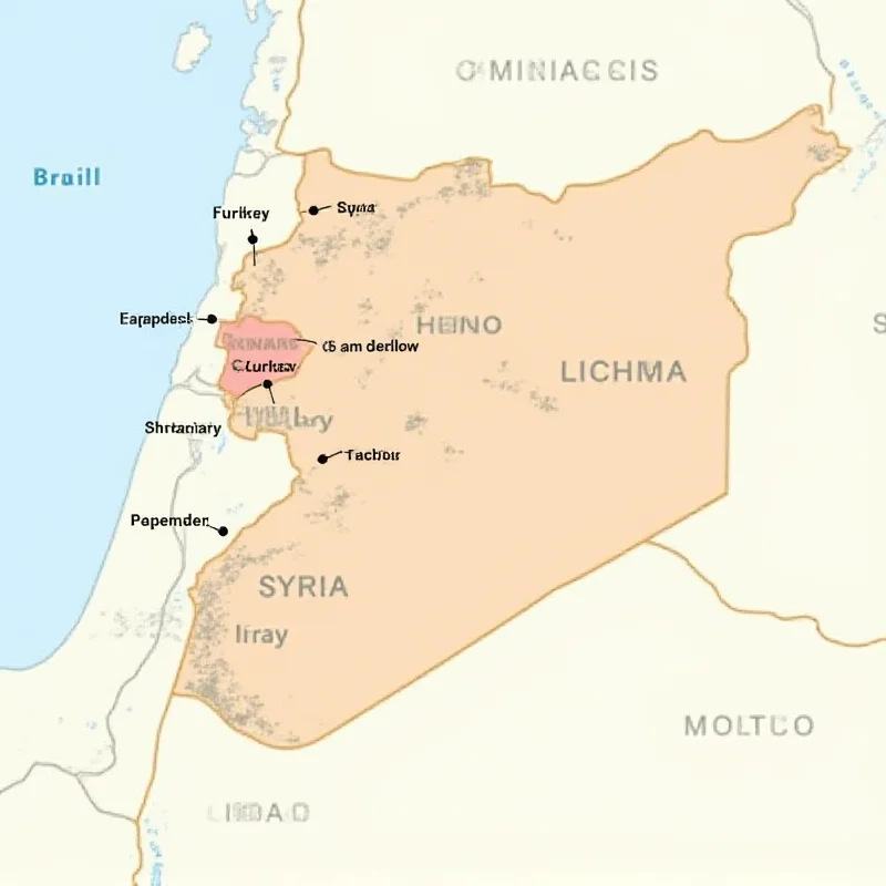 A map highlighting the Kurdish regions of Turkey, Syria, Iraq and Iran