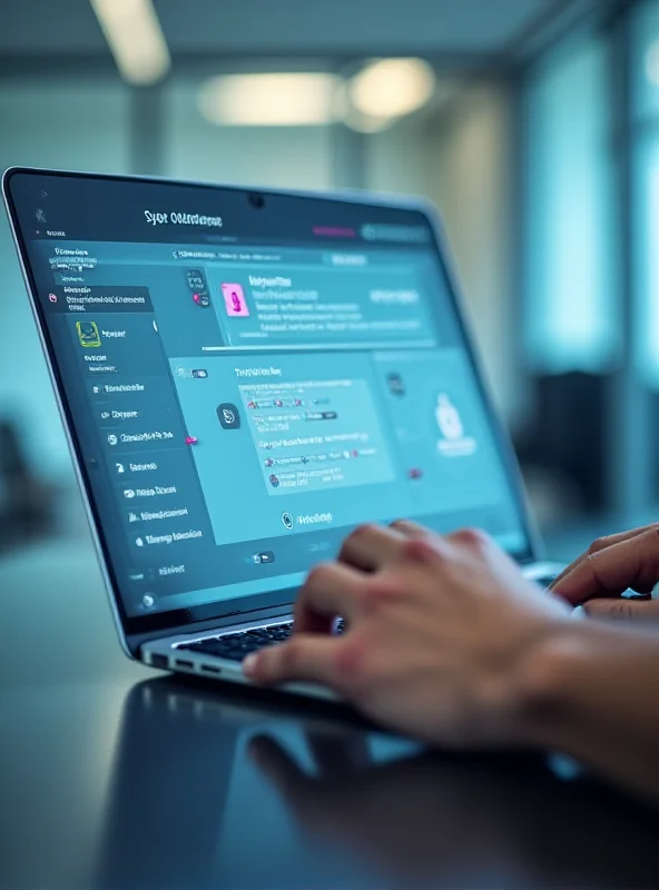 Close up of someone using Okta on their laptop