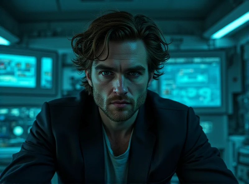 Robert Pattinson in a scene from the sci-fi film Mickey 17.