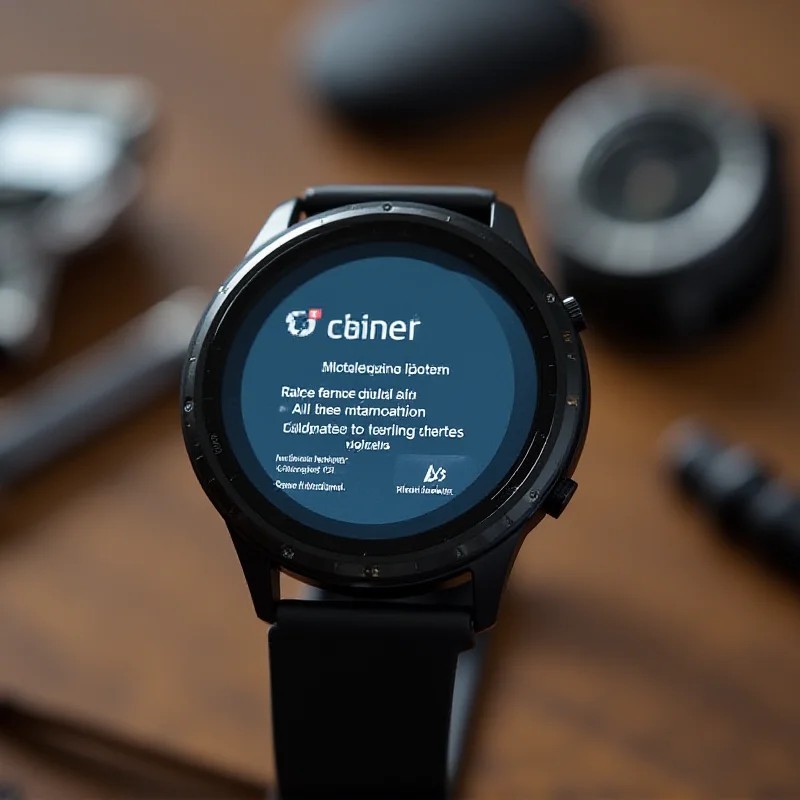 A Pixel Watch displaying the new Wear OS 5.1 update notification, showcasing the 'Force Global AOD' feature.