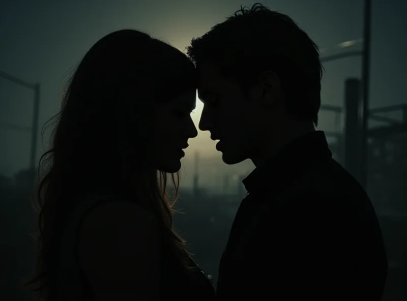 Scene from the movie Anora, showing the main characters