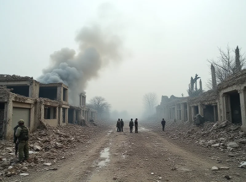 Military facility in Bannu, Pakistan after a suicide bombing attack.