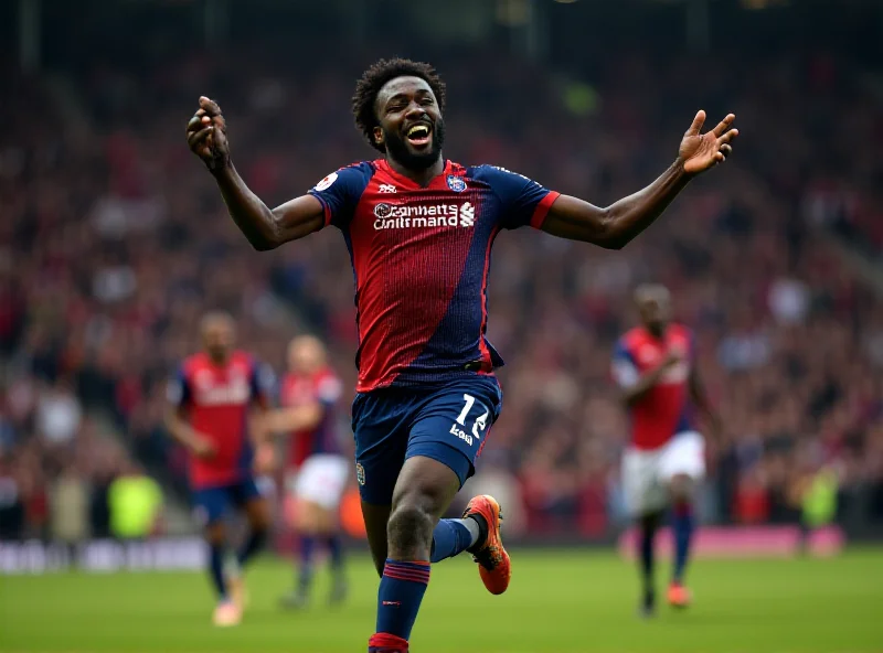 Ismaïla Sarr celebrating a goal