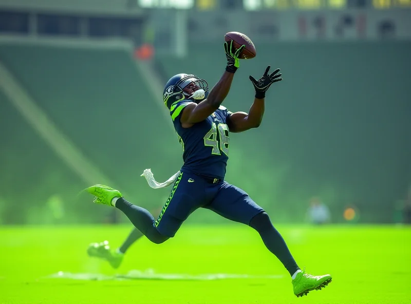 DK Metcalf in Seahawks uniform