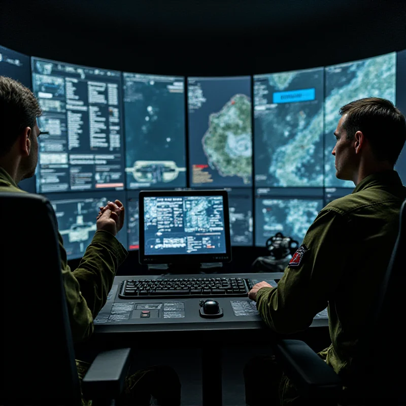 A soldier demonstrates a modern military simulator to President Petr Pavel.