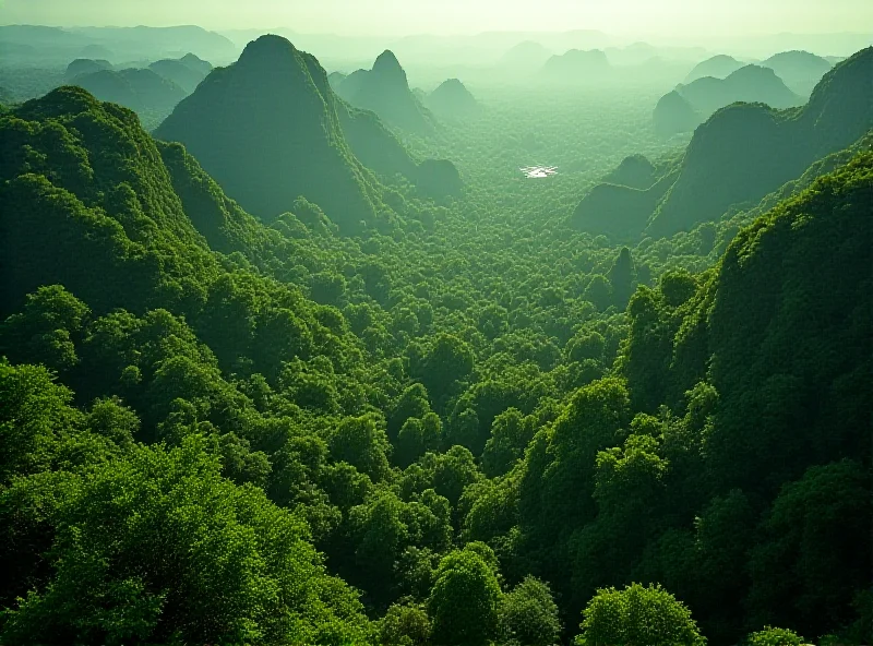 Aerial view of the Masungi Georeserve