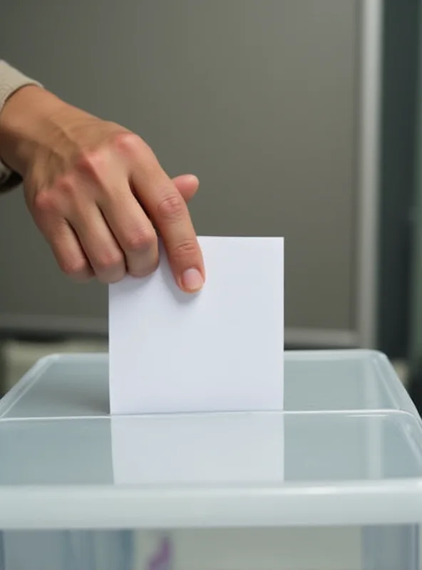 Philippine ballot box being filled