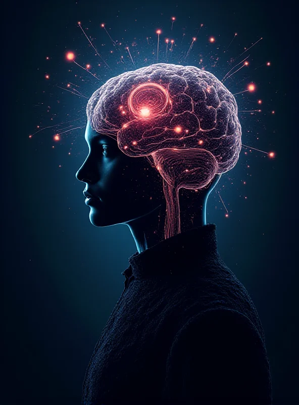 A stylized image representing the concept of superintelligent AI, with interconnected neural networks and a glowing brain-like structure, symbolizing both its potential and the associated risks.