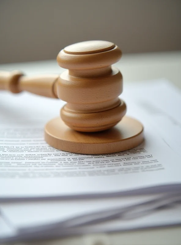 A gavel resting on a stack of legal documents, symbolizing a court decision.