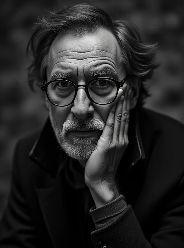 Black and white photo of Sergio Atzeni
