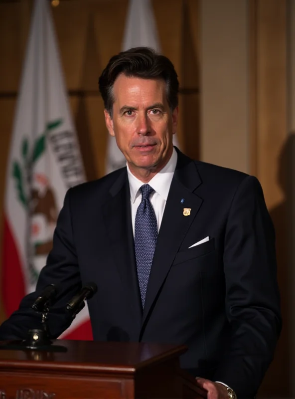 Image of Gavin Newsom speaking at a podium