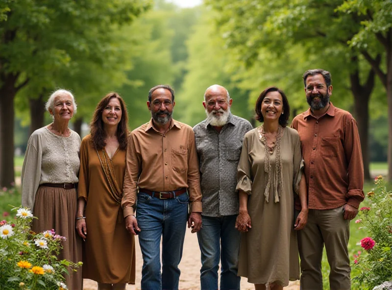 Diverse group of people standing together