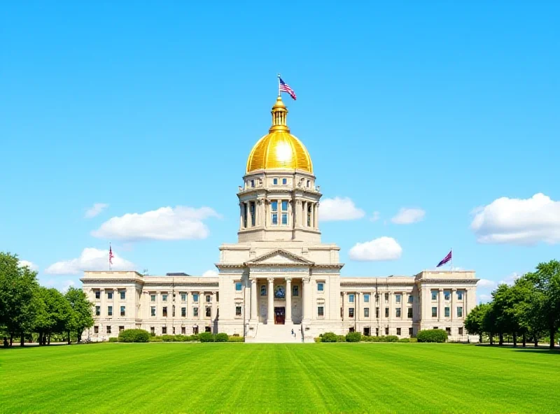 The Iowa State Capitol building on a sunny day.