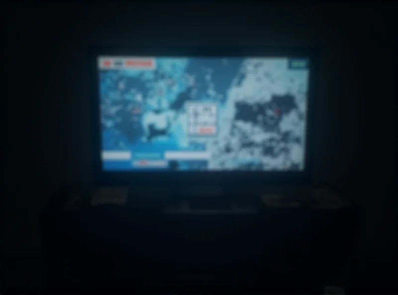 A television screen displaying a news report about Gaza.