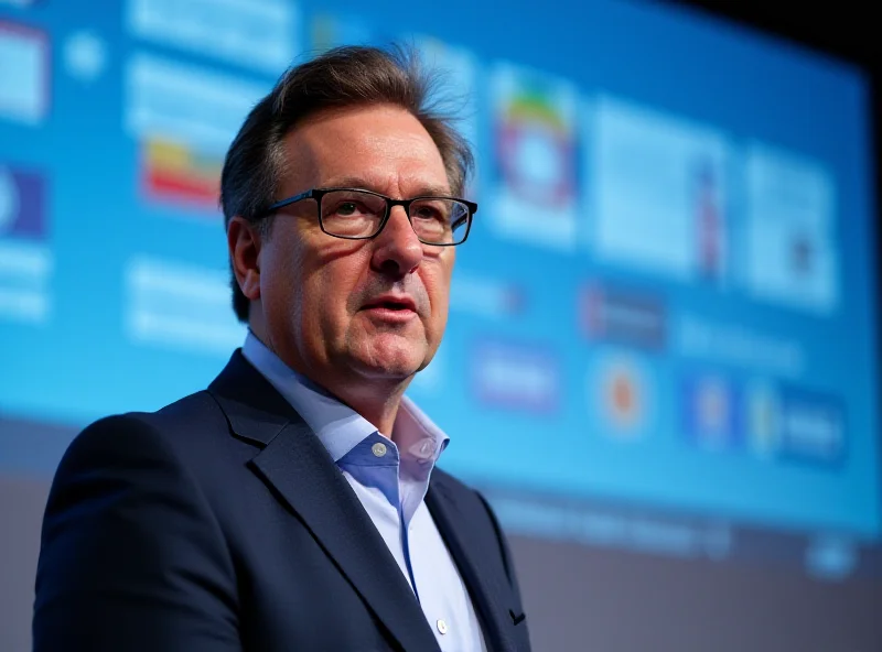 Minister Bruno Dantas giving a speech at an international conference.