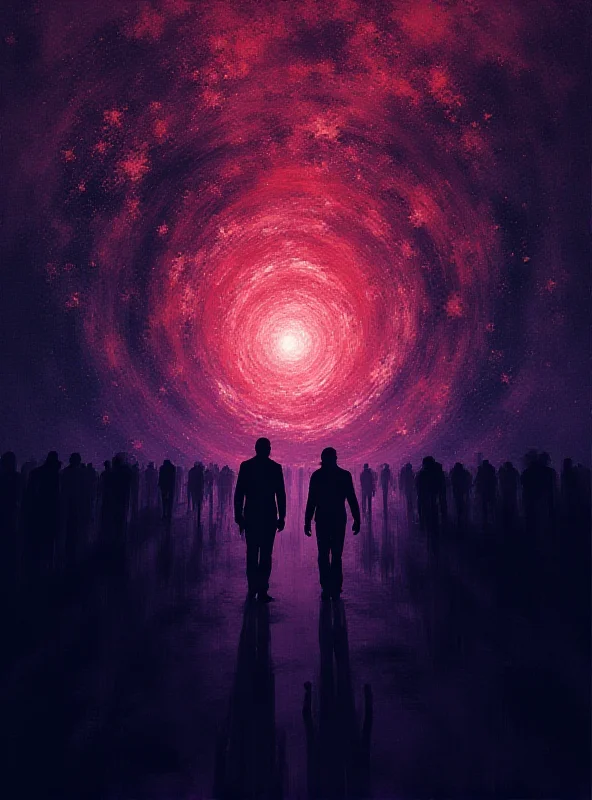 Abstract image representing the dark side of social media influence.