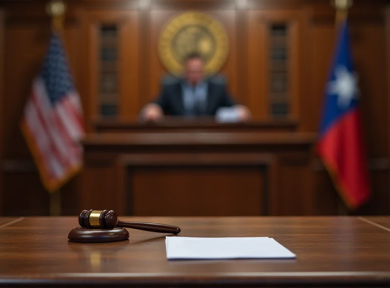 Image of a Texas courtroom