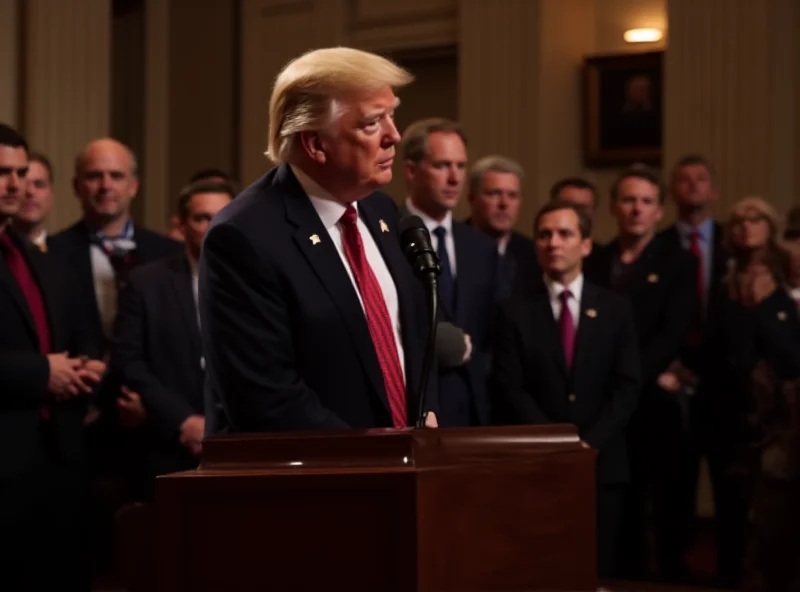 President Trump addressing a joint session of Congress