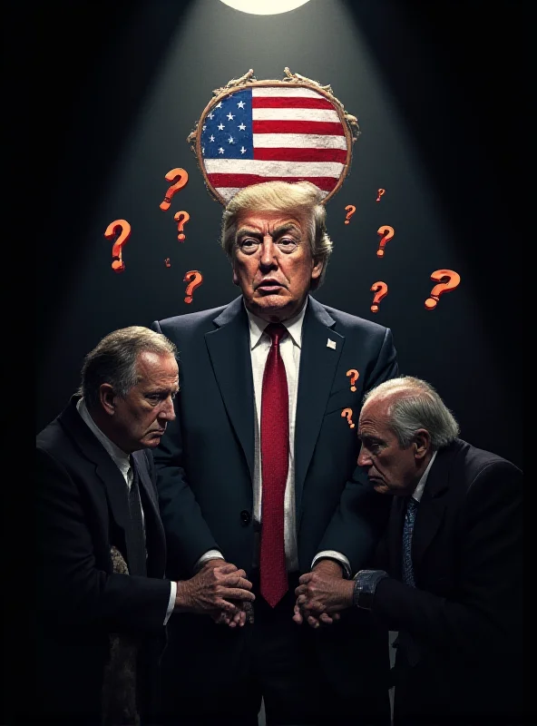 Illustration depicting George Soros and the USAID logo, with question marks surrounding them