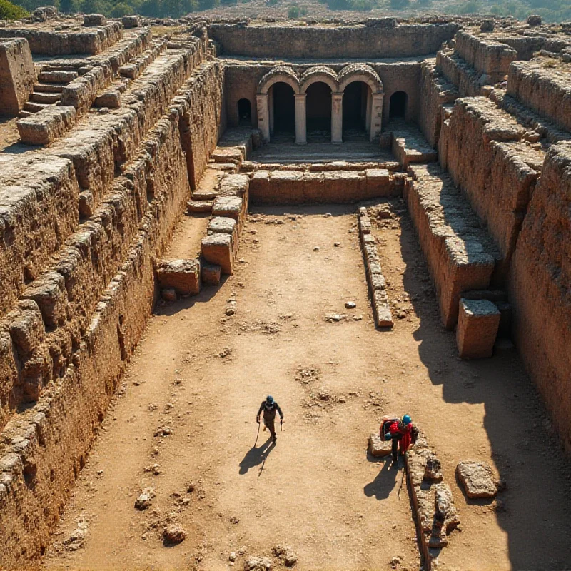 Archaeological site in Pompeii