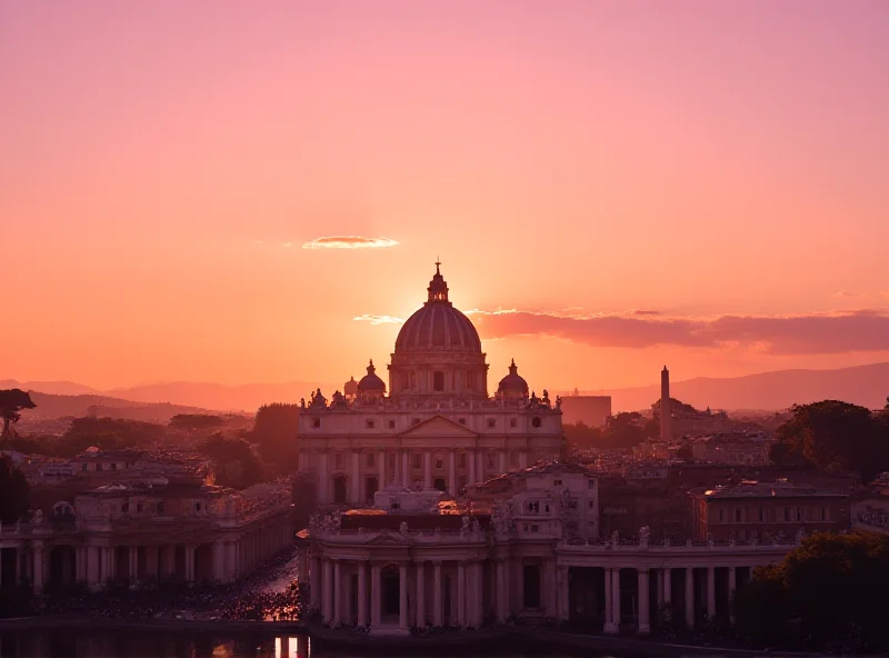 A panoramic view of Vatican City