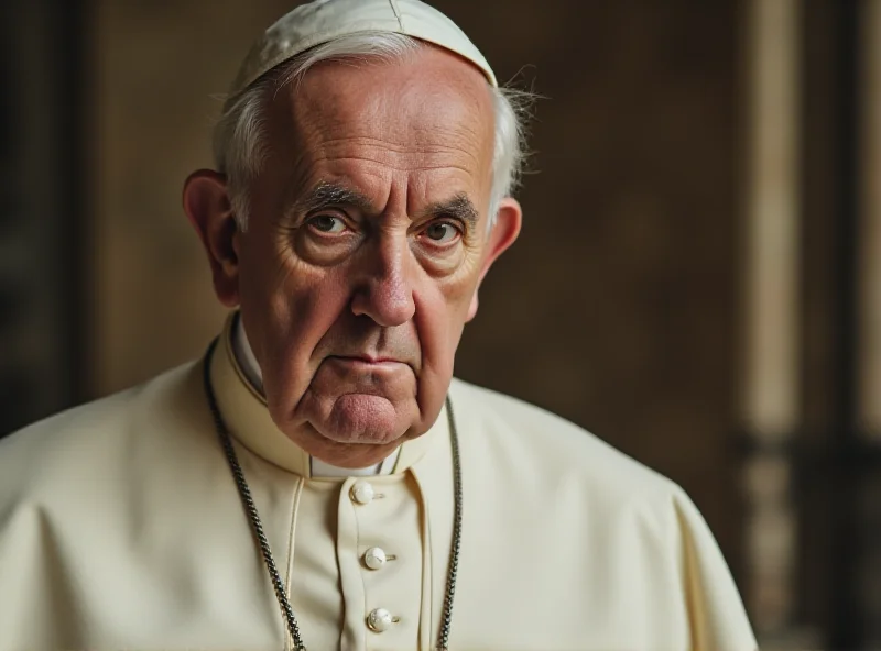 Pope Francis looking thoughtful