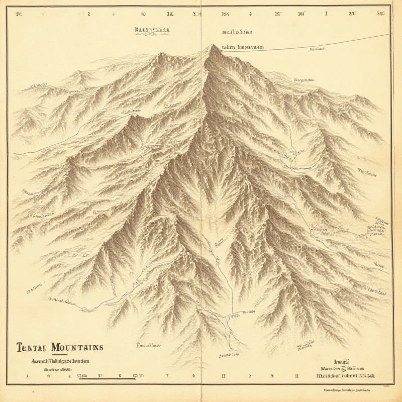 A vintage map of the Tatra Mountains
