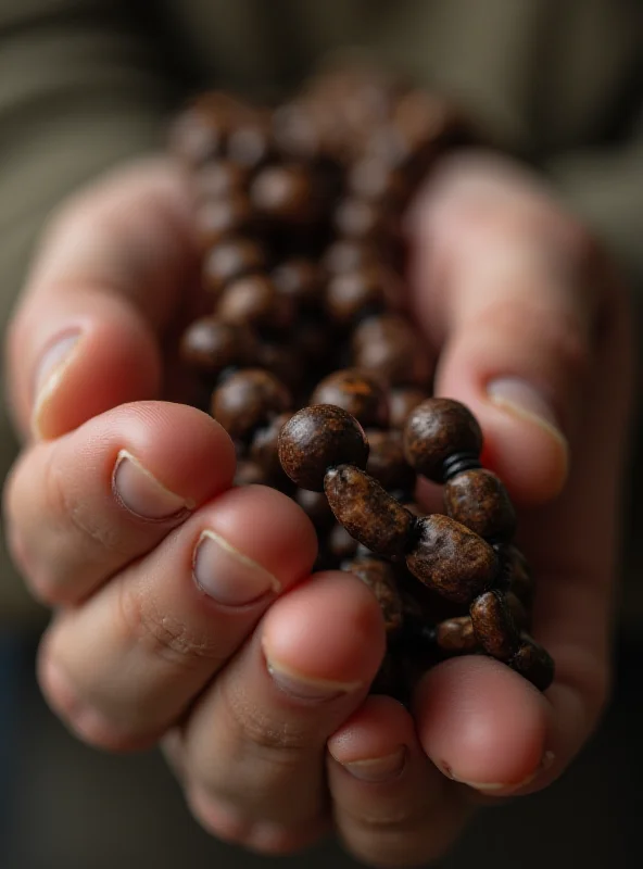 Close-up of a rosary beads