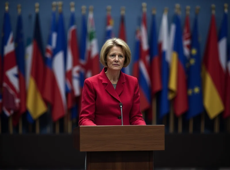 Ursula von der Leyen at a European Union summit.