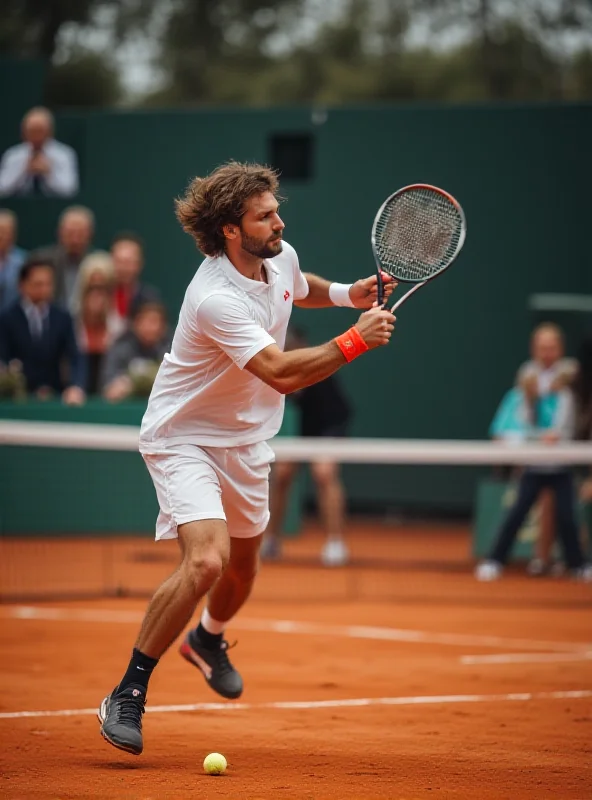 Alexander Zverev looking disappointed on the tennis court.