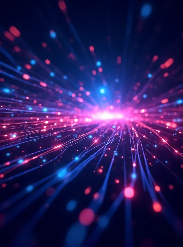 A visual representation of Cogent Communication's network infrastructure, showing data flowing through fiber optic cables.