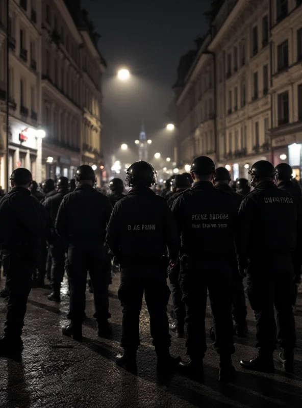 Police line in Prague