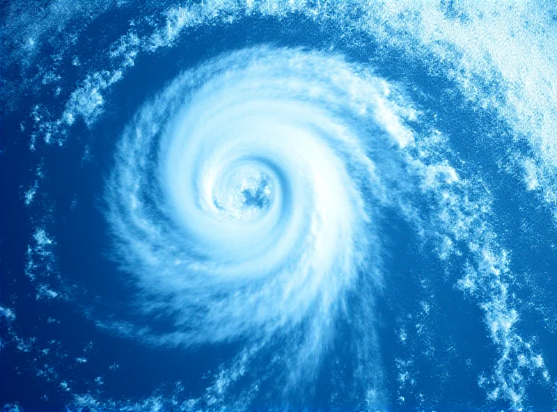 Satellite image of Cyclone Garance approaching Réunion