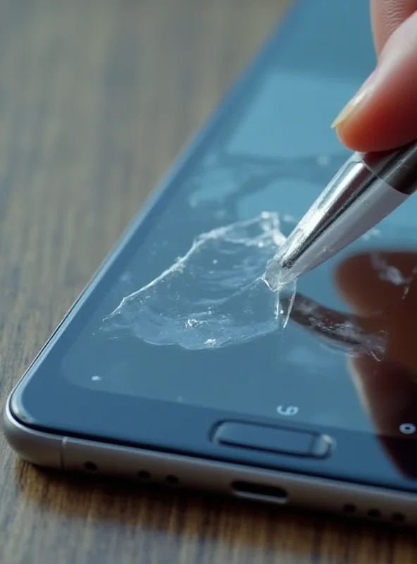 Close-up of a Samsung A-series phone displaying the Object Eraser feature in action.