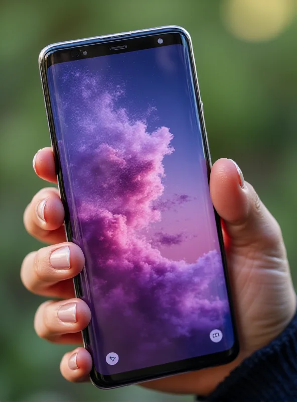 A person holding a Samsung Galaxy S25+ showcasing its sleek design and vibrant display.