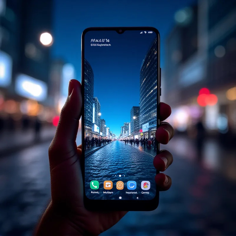 A Samsung smartphone displaying the One UI 7 interface, with a sleek and modern design.