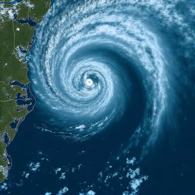 Satellite image showing a large storm system over the southeastern United States, with visible tornado activity.