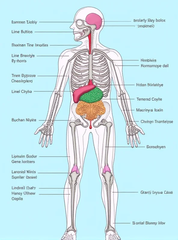 Illustration of the human immune system