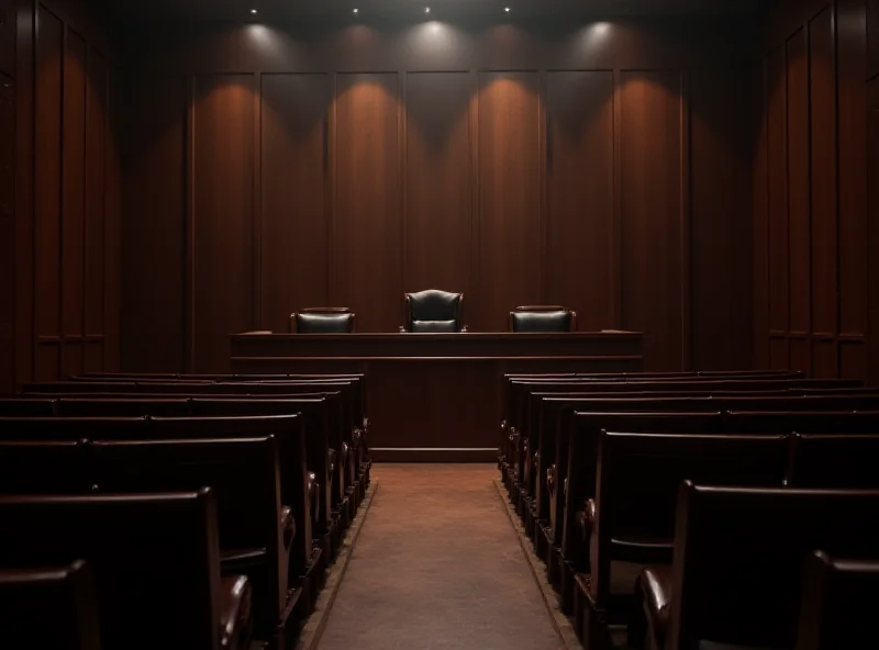 Image of a courtroom interior