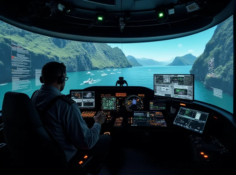 Image of a military simulator