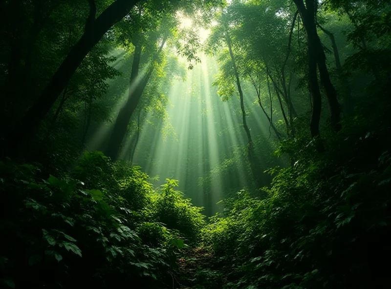 A lush, green jungle landscape in Colombia, hinting at the dense and dangerous environment.