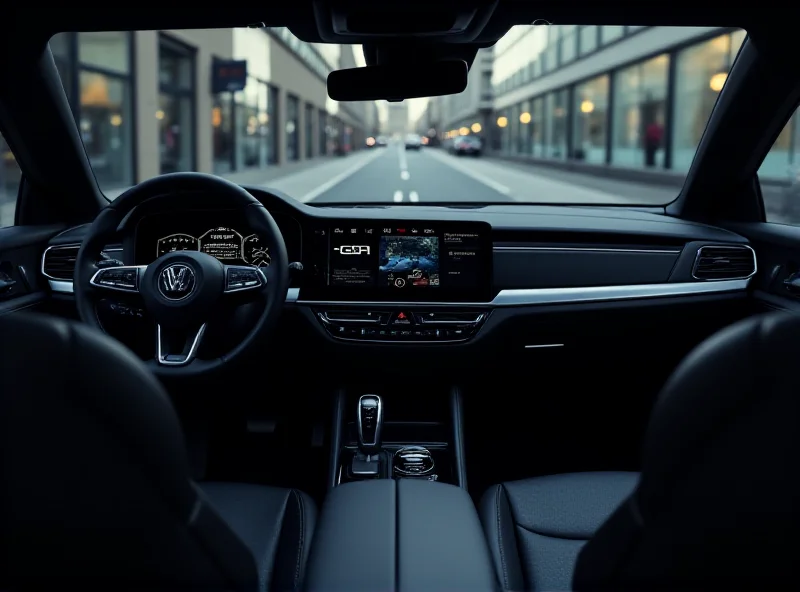 Interior of a modern Škoda electric vehicle, focusing on the dashboard and infotainment system.