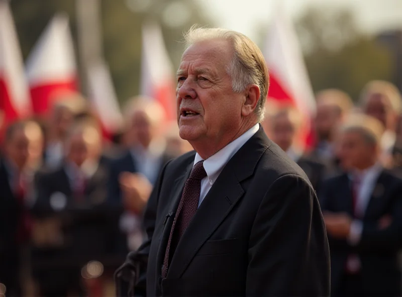 Rudolf Huliak addressing a crowd