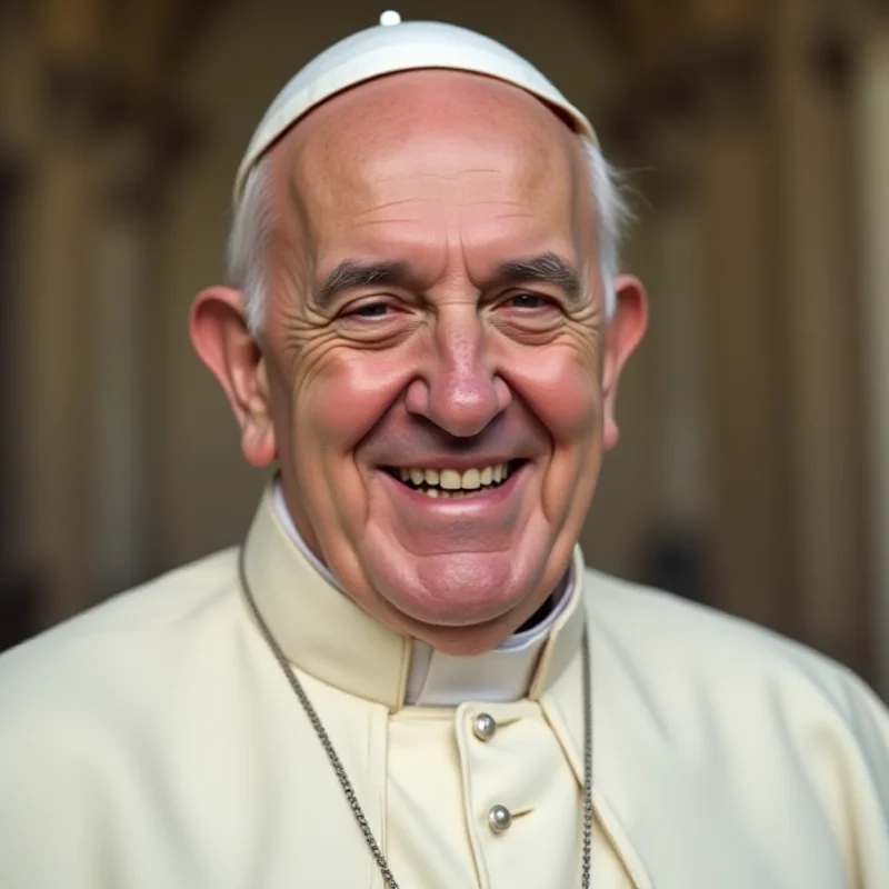Pope Francis smiling