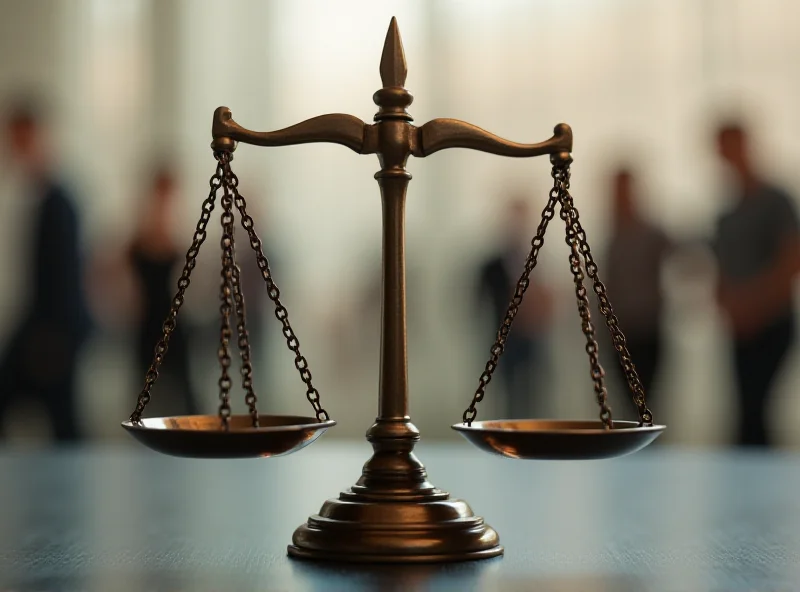 A scale of justice, symbolizing the need for fair and equitable systems in both Spain and France.