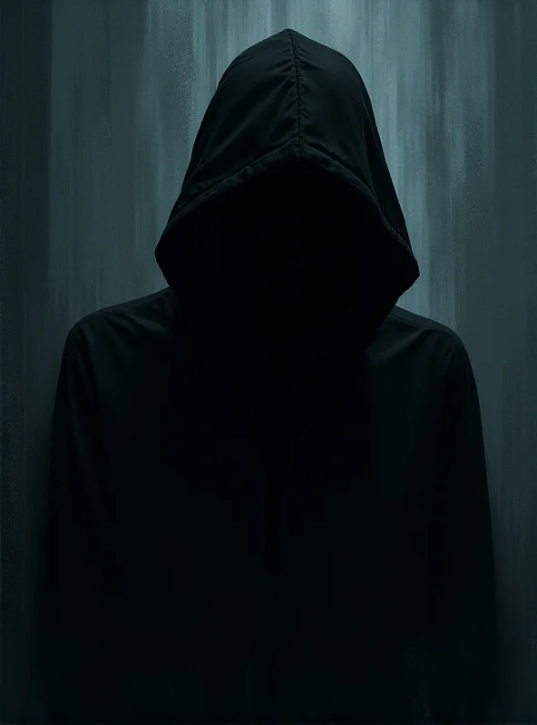 A digital illustration depicting a dark and shadowy figure representing the perpetrator of AI-generated child pornography, contrasted with a bright and hopeful image of law enforcement officers working together to combat the crime.
