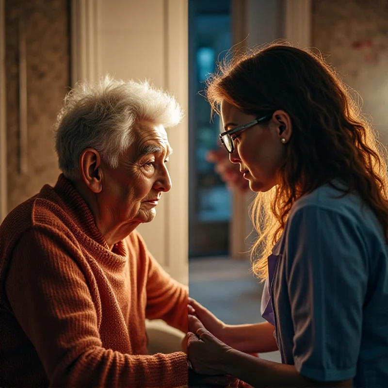 A collage image showcasing the two main topics: one side depicts an elderly person receiving assistance, symbolizing the need for timely benefits, while the other side shows a stylized representation of AI technology with a warning sign, representing the dangers of AI-generated child pornography.