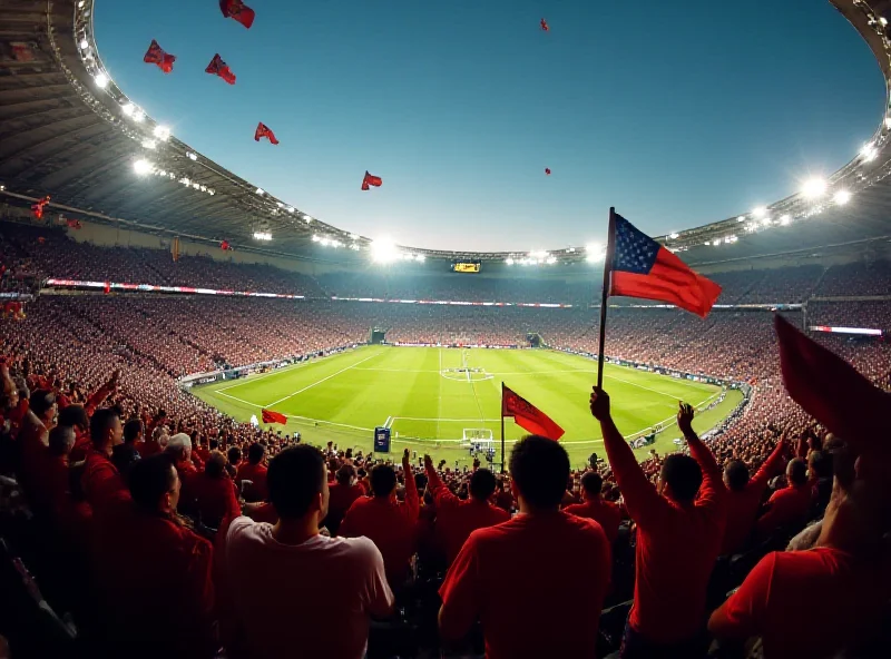 A football stadium filled with fans.