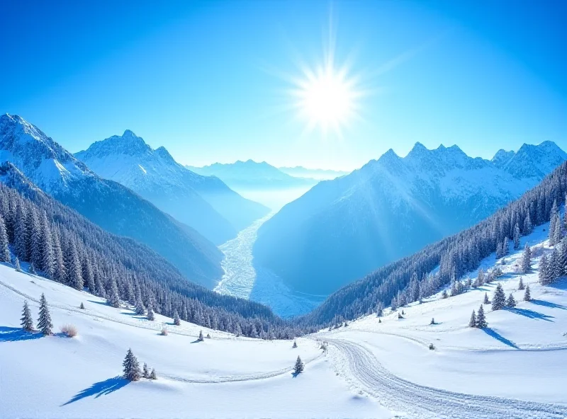 Scenic view of the Alps during winter