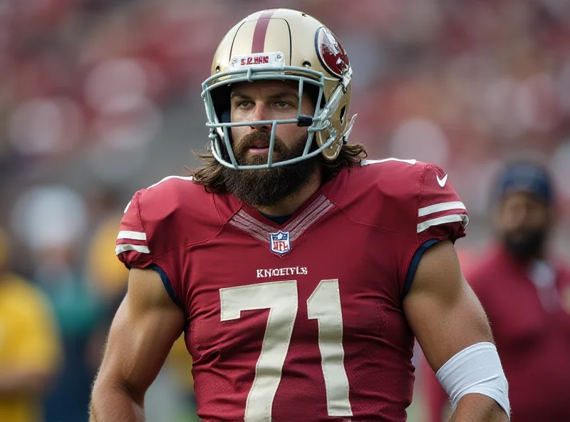 Chris Kluwe on the sidelines during an NFL game.